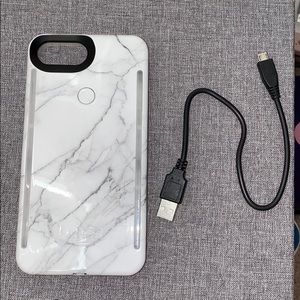 IPhone 8 Plus Duo light marble Lumee case